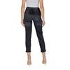 ICHI Black Cotton Mom Jean ICHI