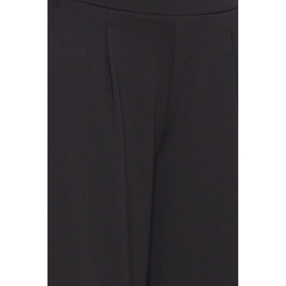 ICHI Black Recycled Polyester Pant ICHI