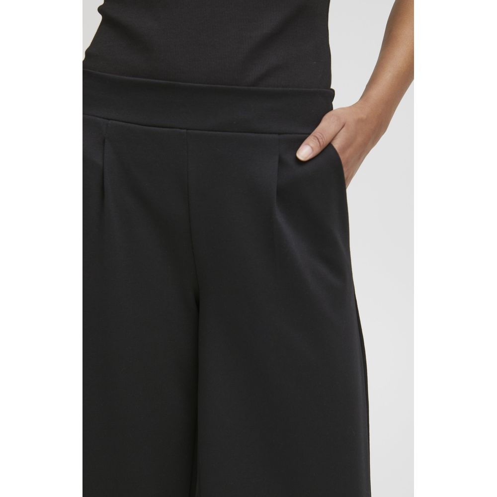ICHI Black Recycled Polyester Pant ICHI