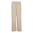 ICHI Beige Recycled Polyurethane Pant ICHI