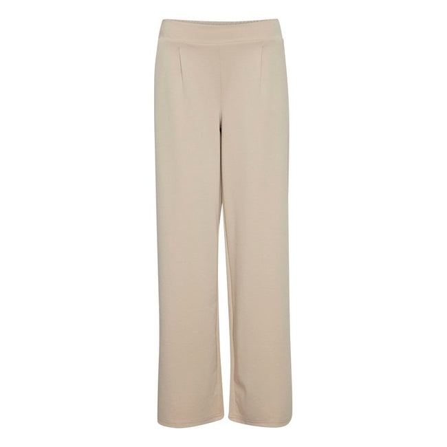 ICHI Beige Recycled Polyurethane Pant ICHI