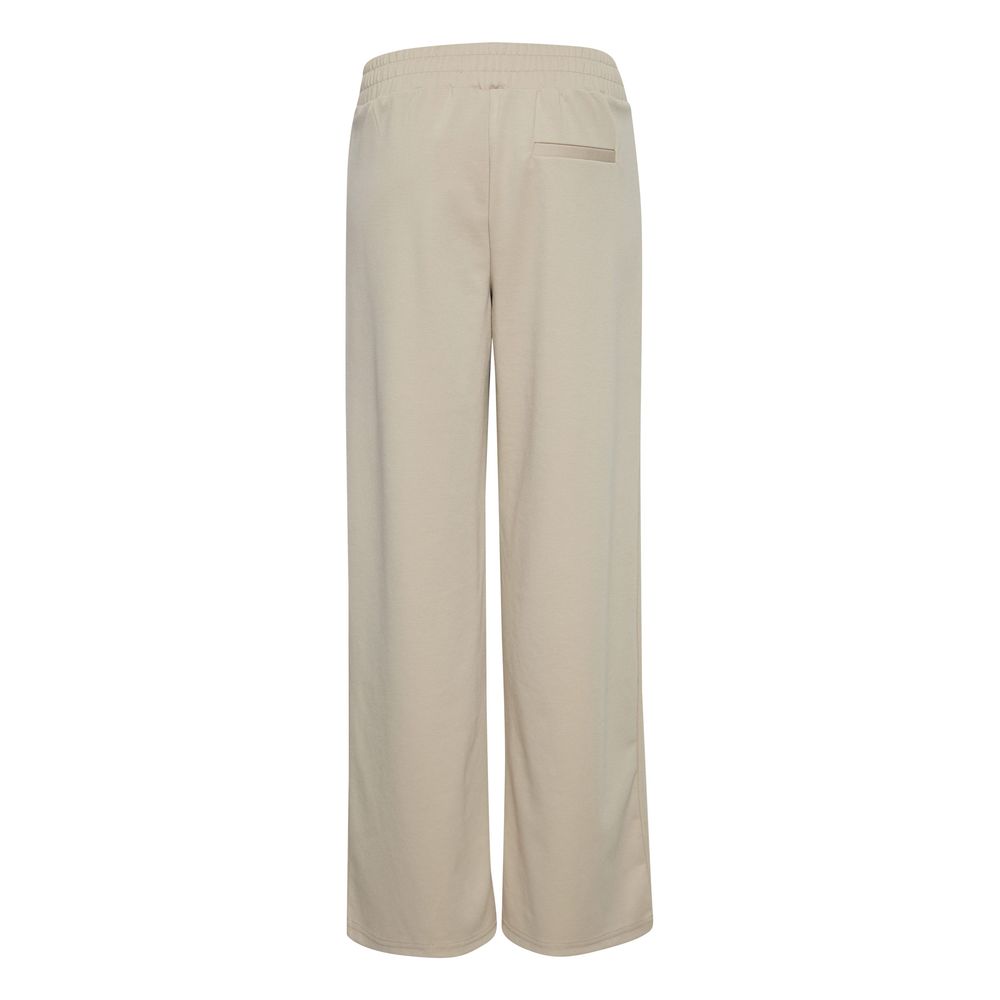 ICHI Beige Recycled Polyurethane Pant ICHI