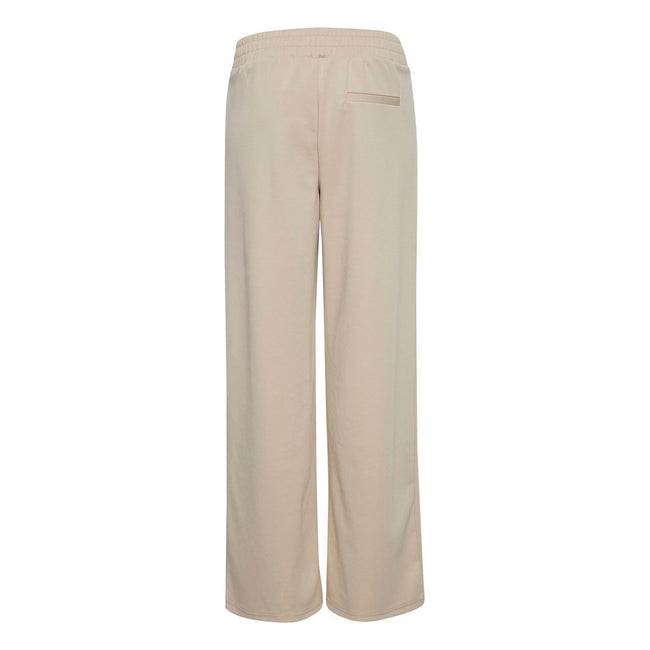 ICHI Beige Recycled Polyurethane Pant ICHI