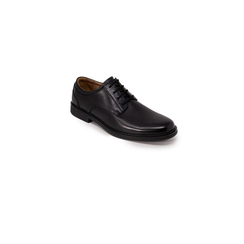 Clarks Black Leather Oxfords And Derby Clarks