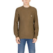Hugo Boss Green Cotton Sweater Hugo Boss