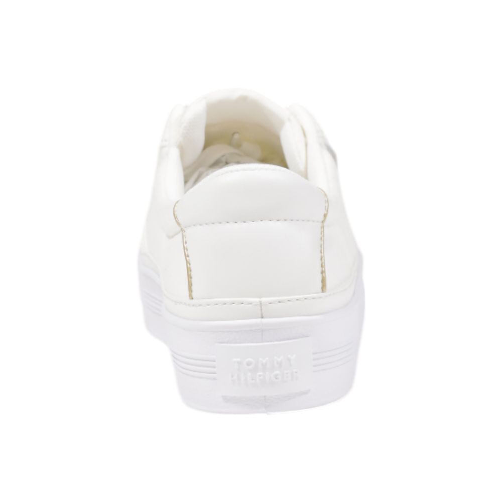 Tommy Hilfiger Cream Recycled Cotton Sneaker Tommy Hilfiger