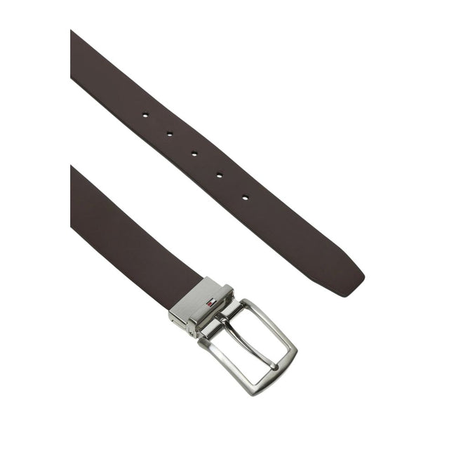Tommy Hilfiger Black Leather Belt Tommy Hilfiger