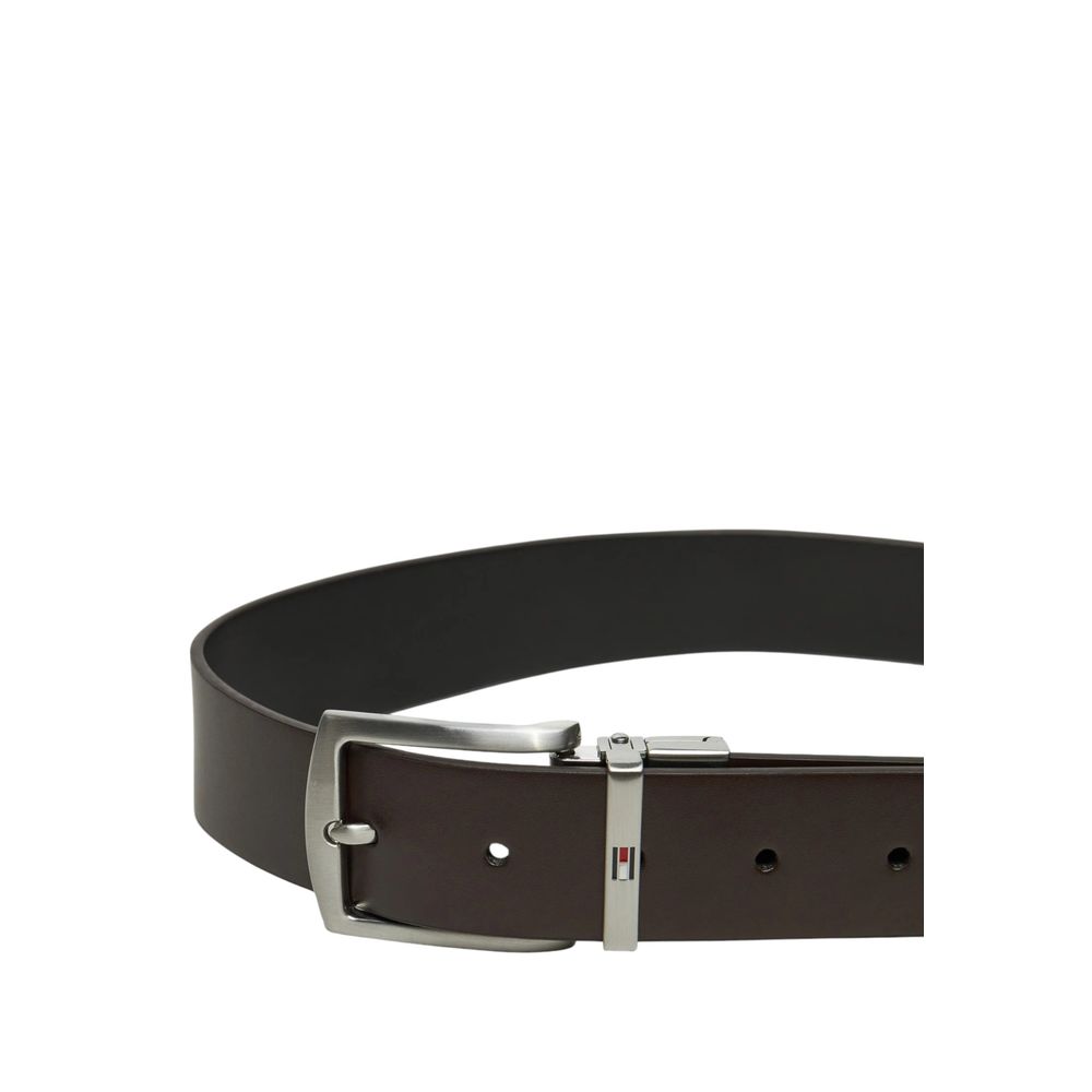 Tommy Hilfiger Black Leather Belt Tommy Hilfiger