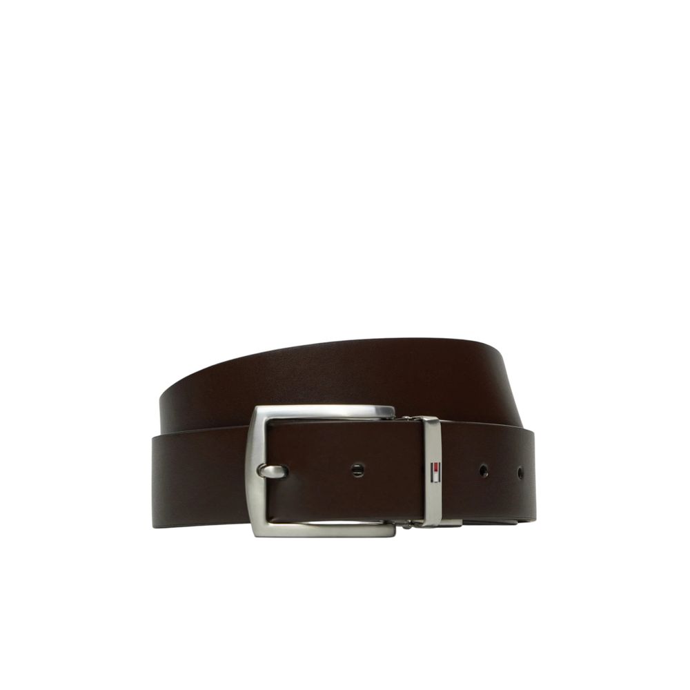 Tommy Hilfiger Black Leather Belt Tommy Hilfiger