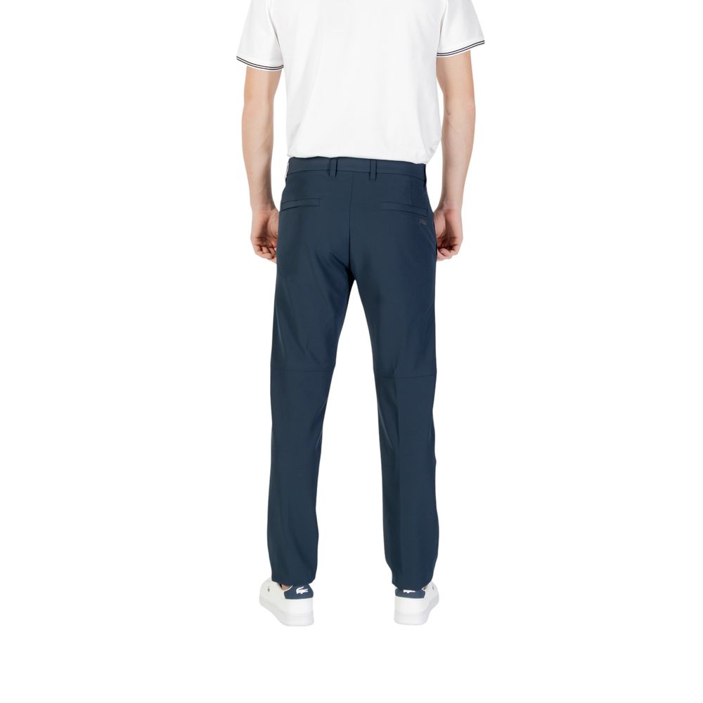 Hugo Boss Blue Polyester Skinny Pant Hugo Boss