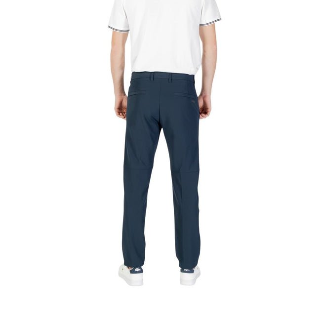 Hugo Boss Blue Polyester Skinny Pant Hugo Boss