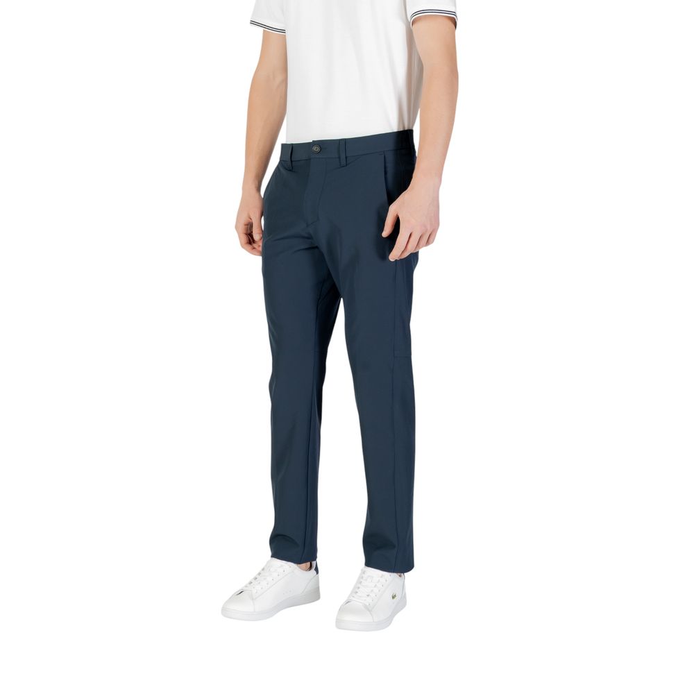 Hugo Boss Blue Polyester Skinny Pant Hugo Boss