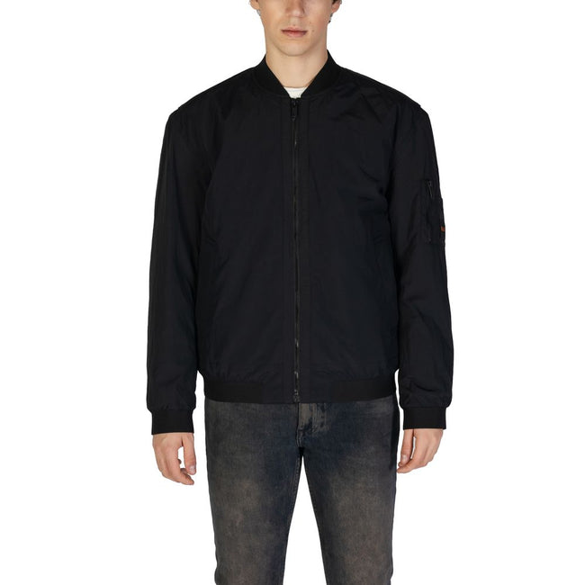 Hugo Boss Black Polyamide Jackets & Coat Hugo Boss