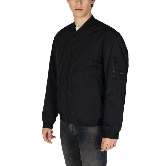 Hugo Boss Black Polyamide Jackets & Coat Hugo Boss