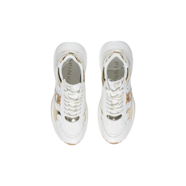 PINKO White Leather Sneaker PINKO