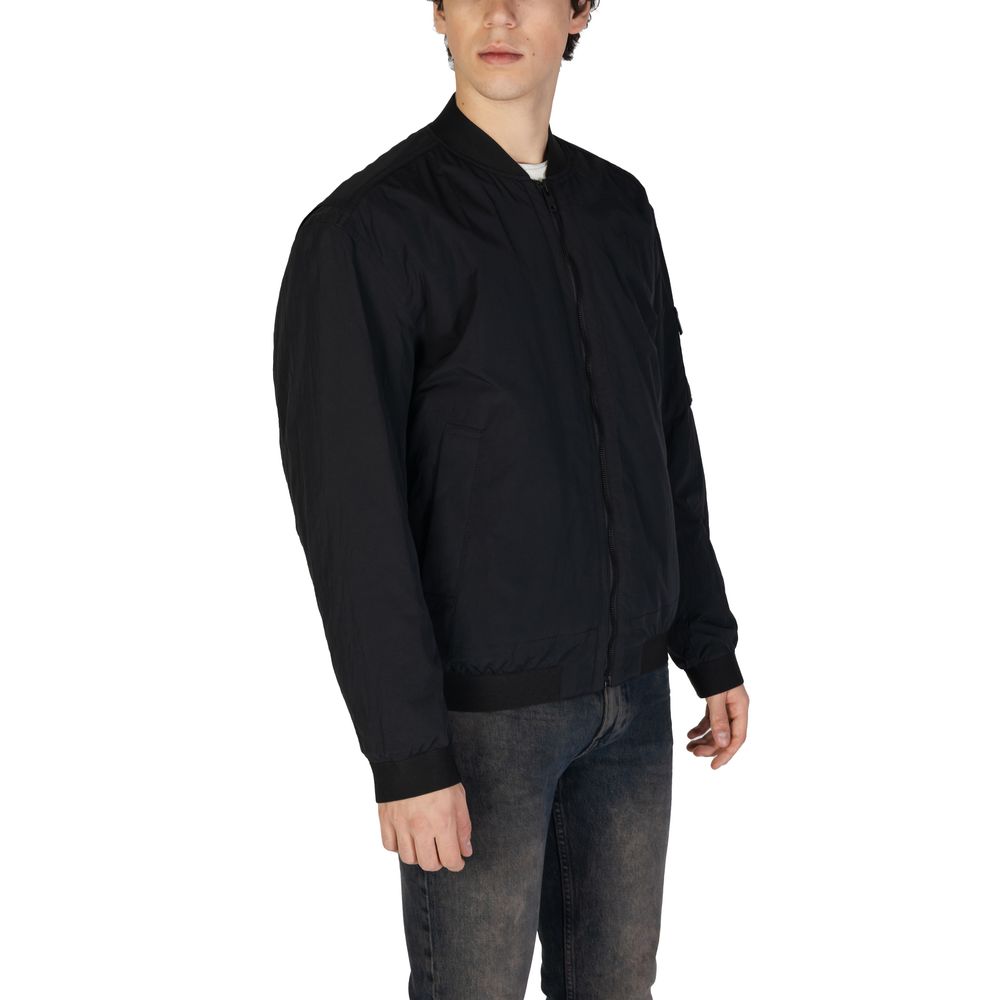 Hugo Boss Black Polyamide Jackets & Coat Hugo Boss