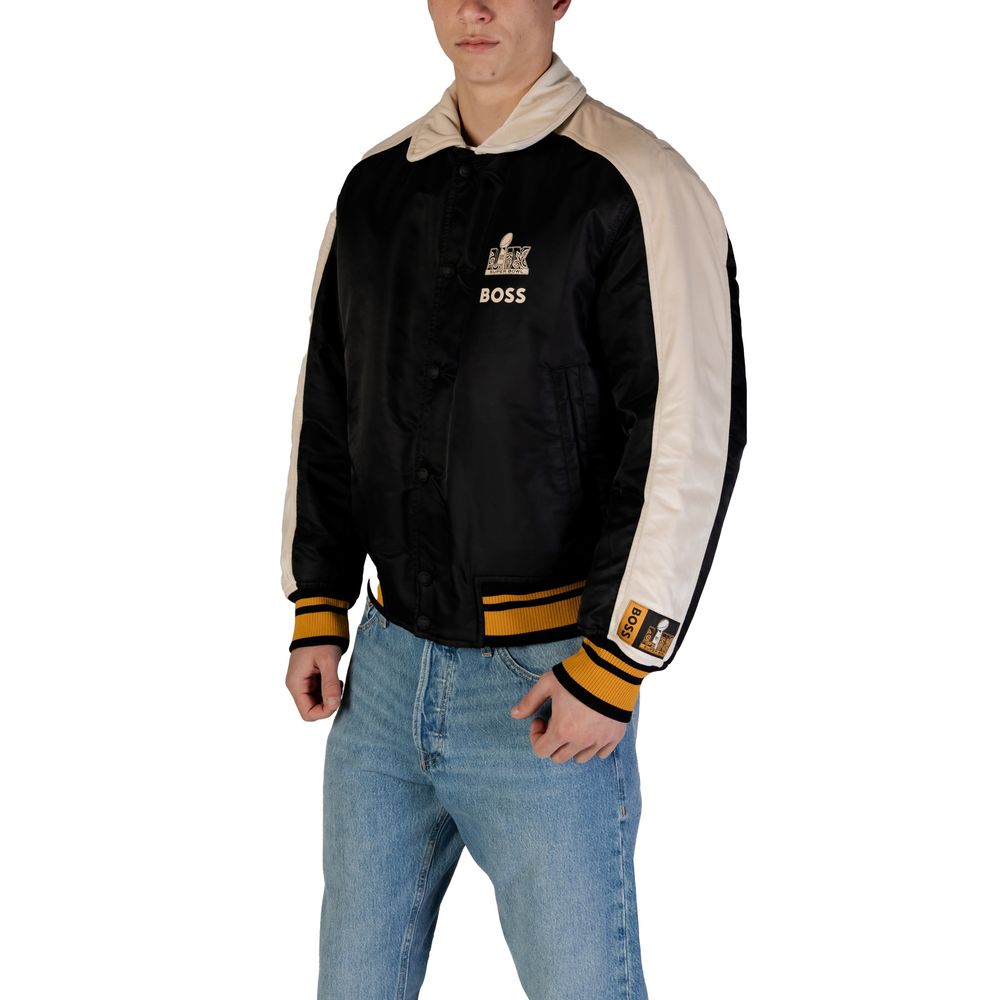 Hugo Boss Black Polyamide Jackets & Coat Hugo Boss