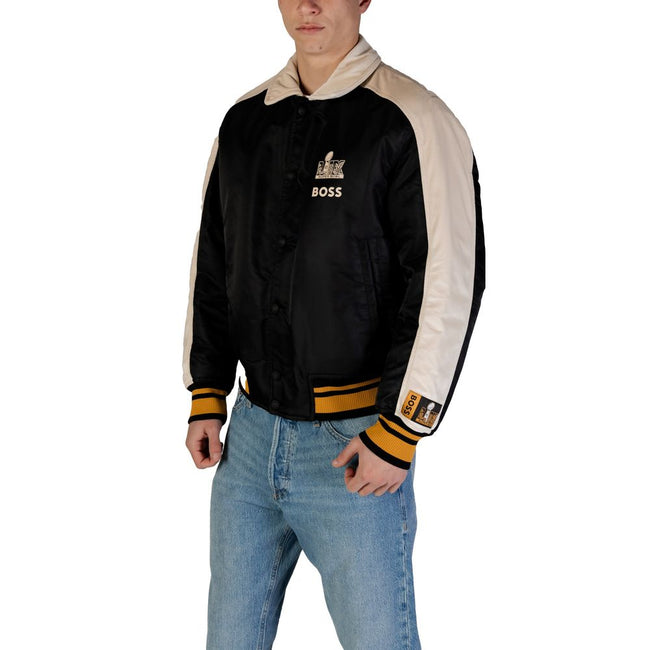 Hugo Boss Black Polyamide Jackets & Coat Hugo Boss