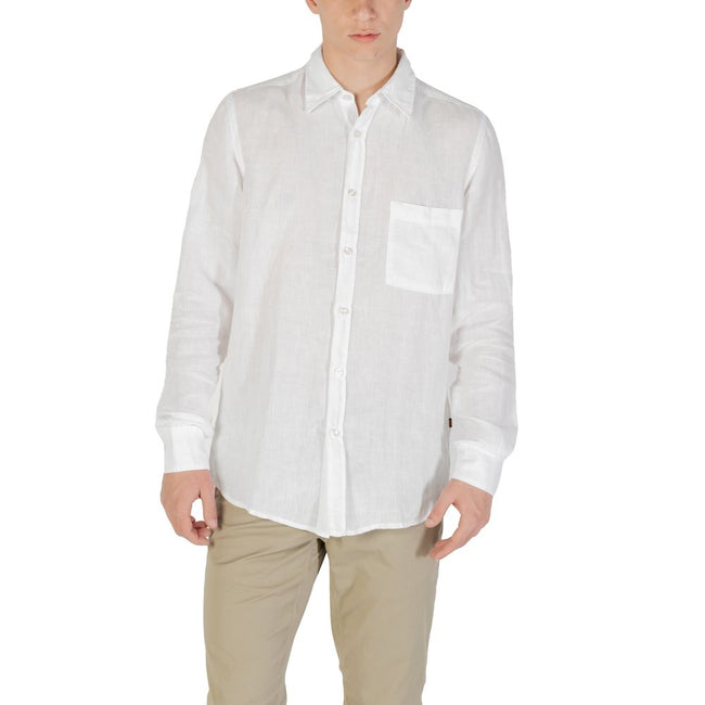 Hugo Boss White Linen Shirt Hugo Boss