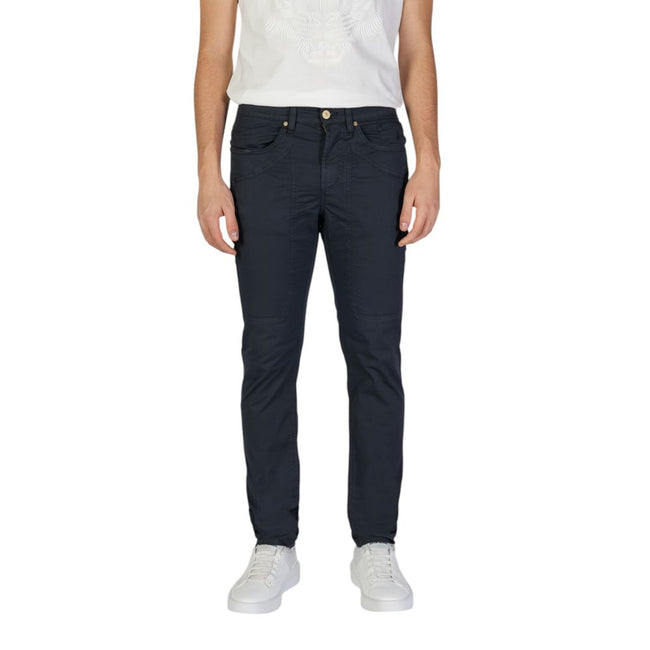 Jeckerson Blue Cotton Skinny Pant Jeckerson