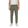 Jeckerson Green Cotton Skinny Pant Jeckerson