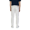 Jeckerson White Cotton Skinny Pant Jeckerson