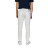 Jeckerson White Cotton Skinny Pant Jeckerson