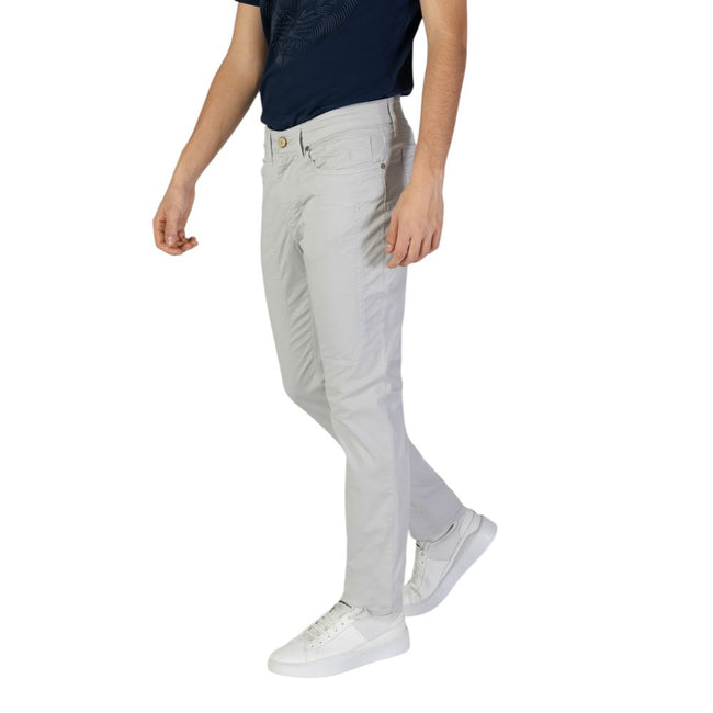 Jeckerson Gray Cotton Skinny Pant Jeckerson