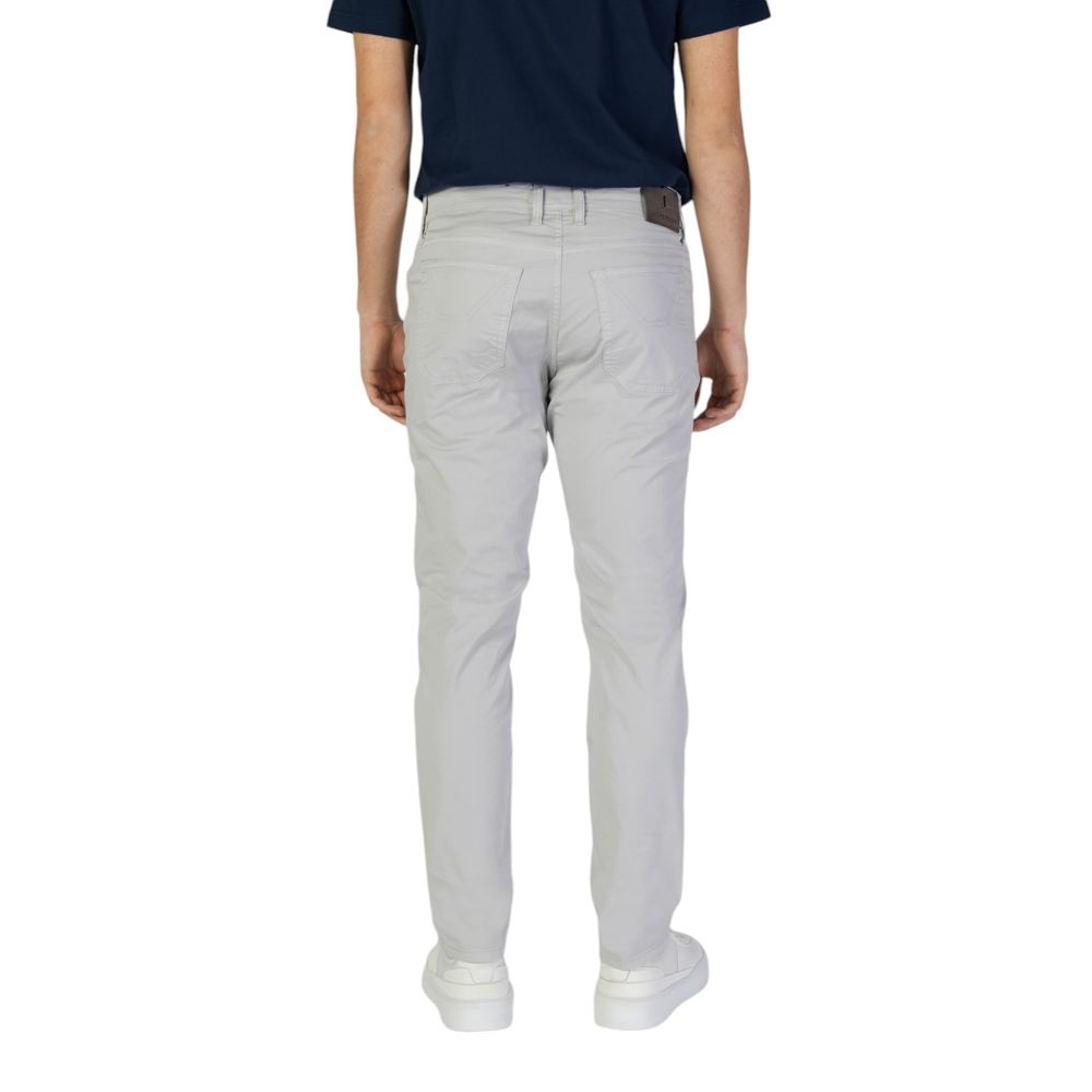 Jeckerson Gray Cotton Skinny Pant Jeckerson