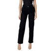ICHI Black Cotton Relaxed Fit Jean ICHI