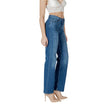 ICHI Blue Cotton Relaxed Fit Jean ICHI
