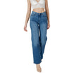 ICHI Blue Cotton Relaxed Fit Jean ICHI