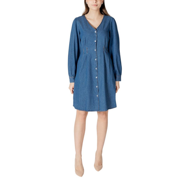 ICHI Blue Cotton Short ICHI
