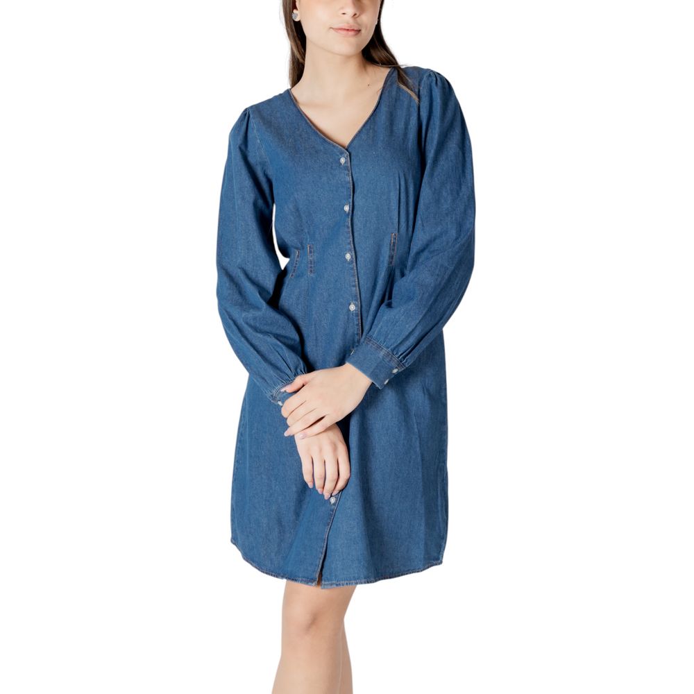 ICHI Blue Cotton Short ICHI
