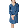 ICHI Blue Cotton Short ICHI