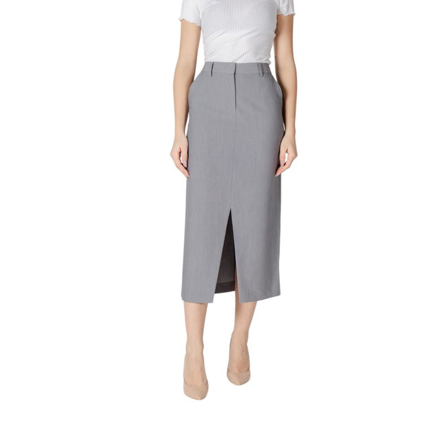ICHI Gray Polyester Long ICHI