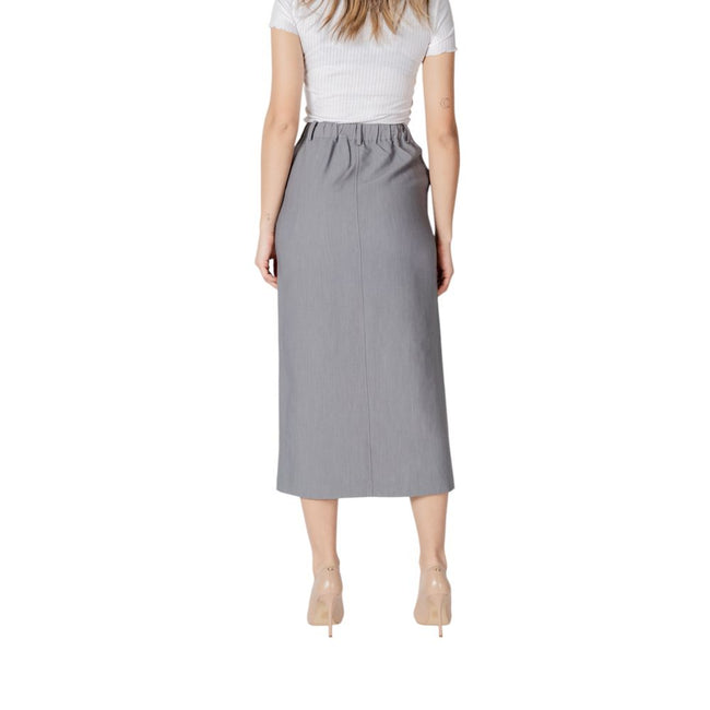 ICHI Gray Polyester Long ICHI