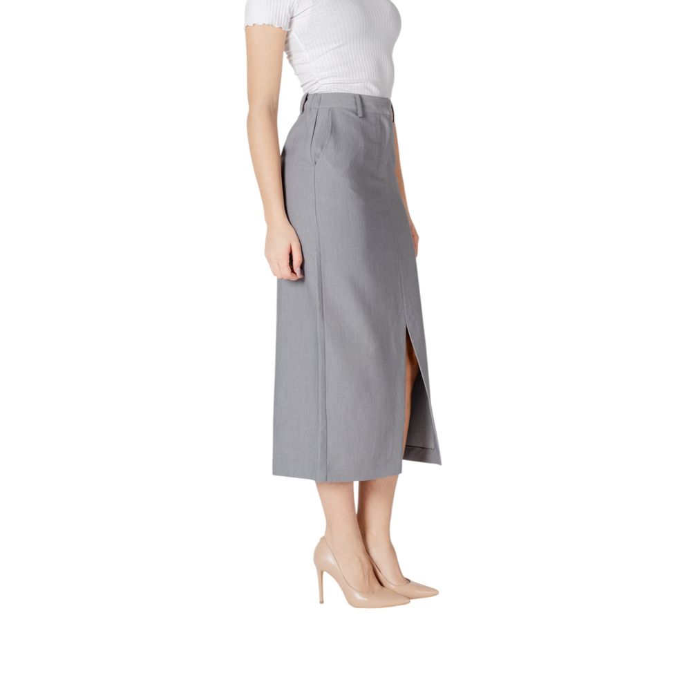 ICHI Gray Polyester Long ICHI