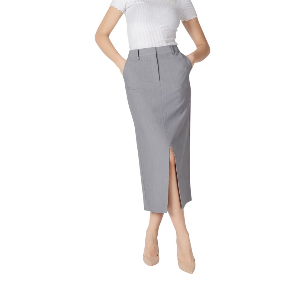 ICHI Gray Polyester Long ICHI