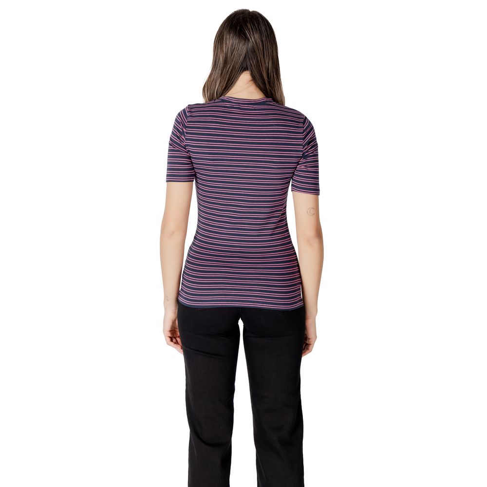 ICHI Bicolor Cotton T-Shirt ICHI