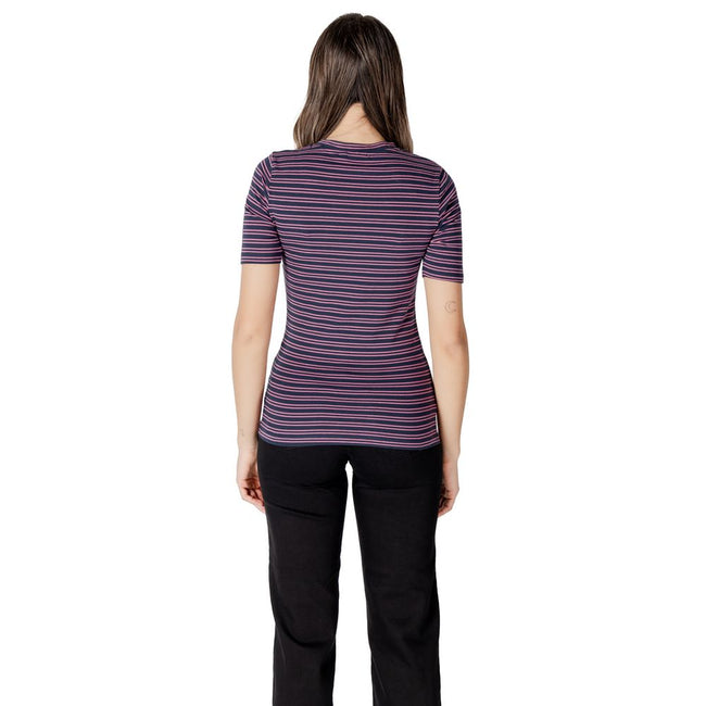ICHI Bicolor Cotton T-Shirt ICHI