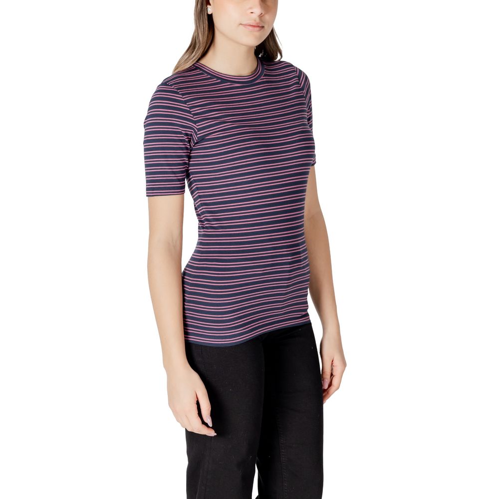ICHI Bicolor Cotton T-Shirt ICHI