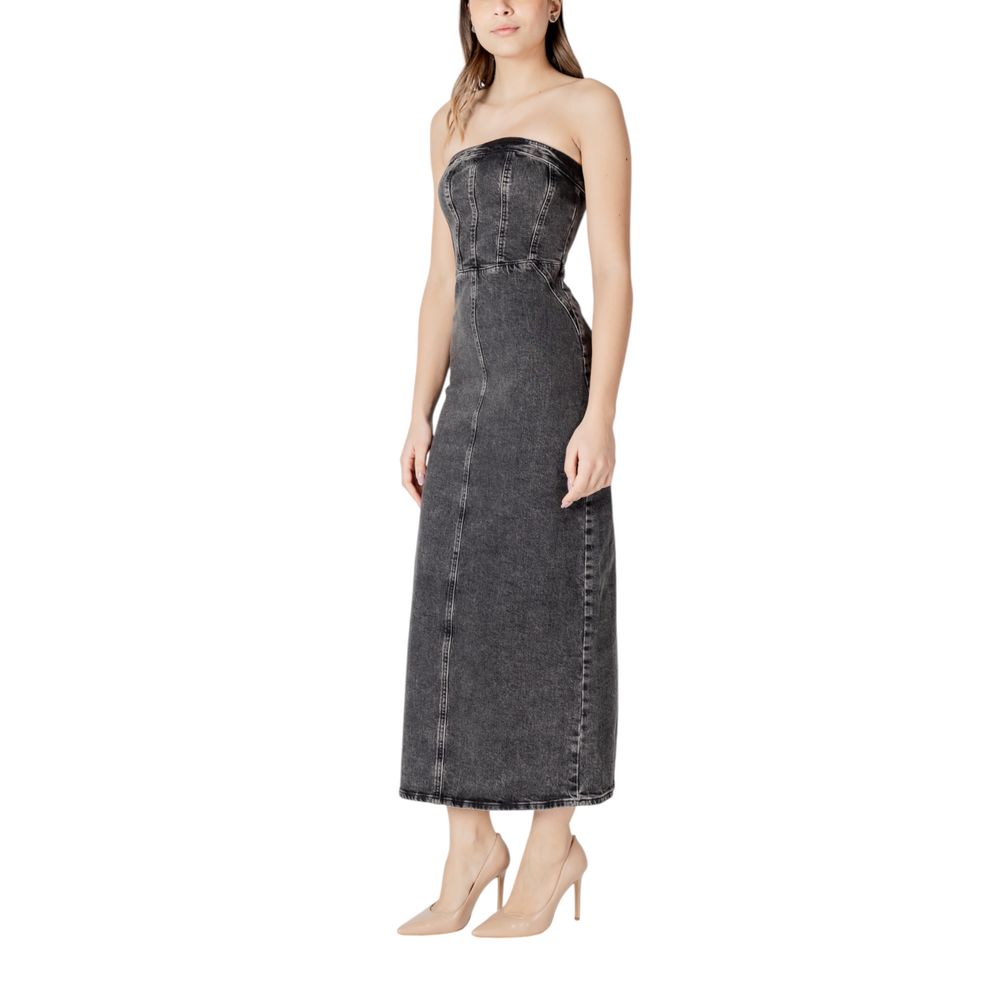 ICHI Black Cotton Midi ICHI