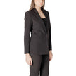 ICHI Black Polyester Blazer ICHI