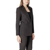 ICHI Black Polyester Blazer ICHI