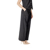 ICHI Black Polyester Pant ICHI