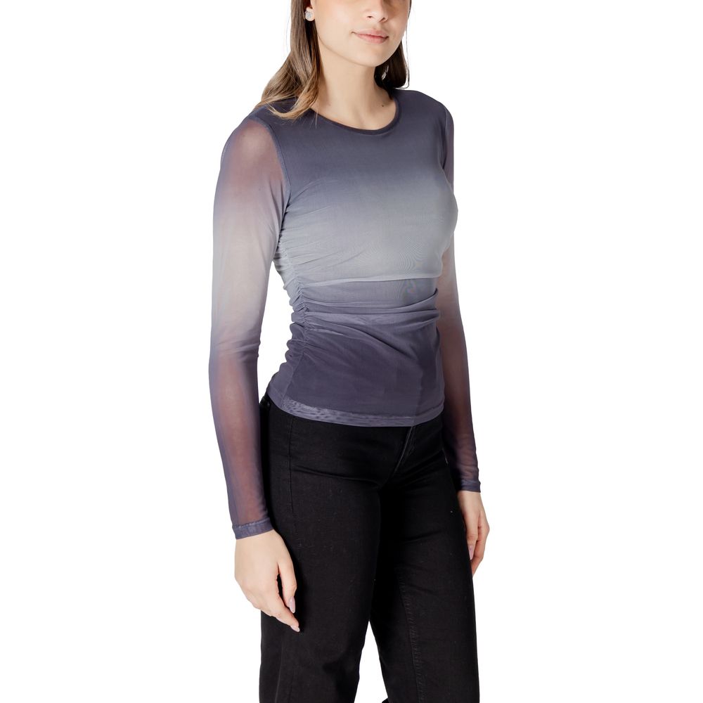 ICHI Gray Polyester Long Sleeve ICHI