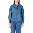 ICHI Blue Cotton Shirt ICHI