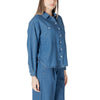 ICHI Blue Cotton Shirt ICHI