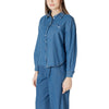 ICHI Blue Cotton Shirt ICHI
